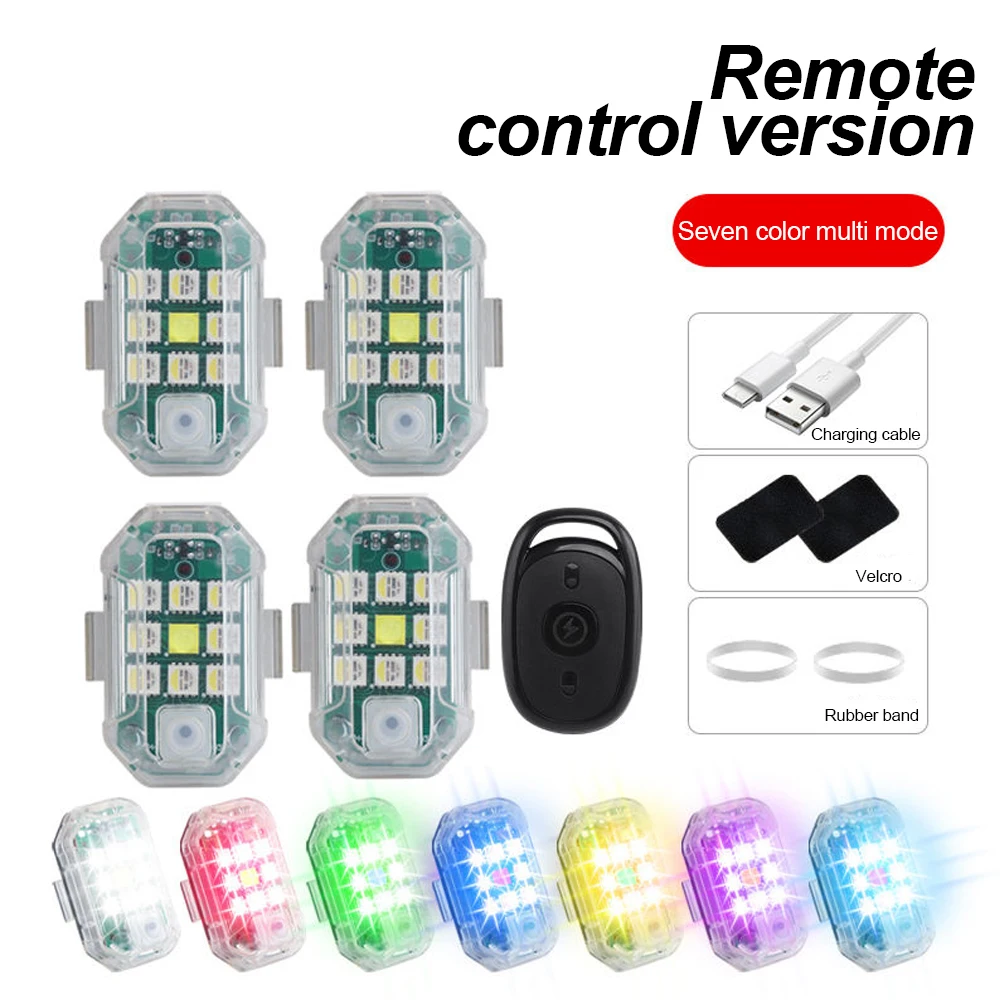 Drone Led Light - Draadloze afstandsbediening LED-vliegtuigstroboscooplicht voor auto auto