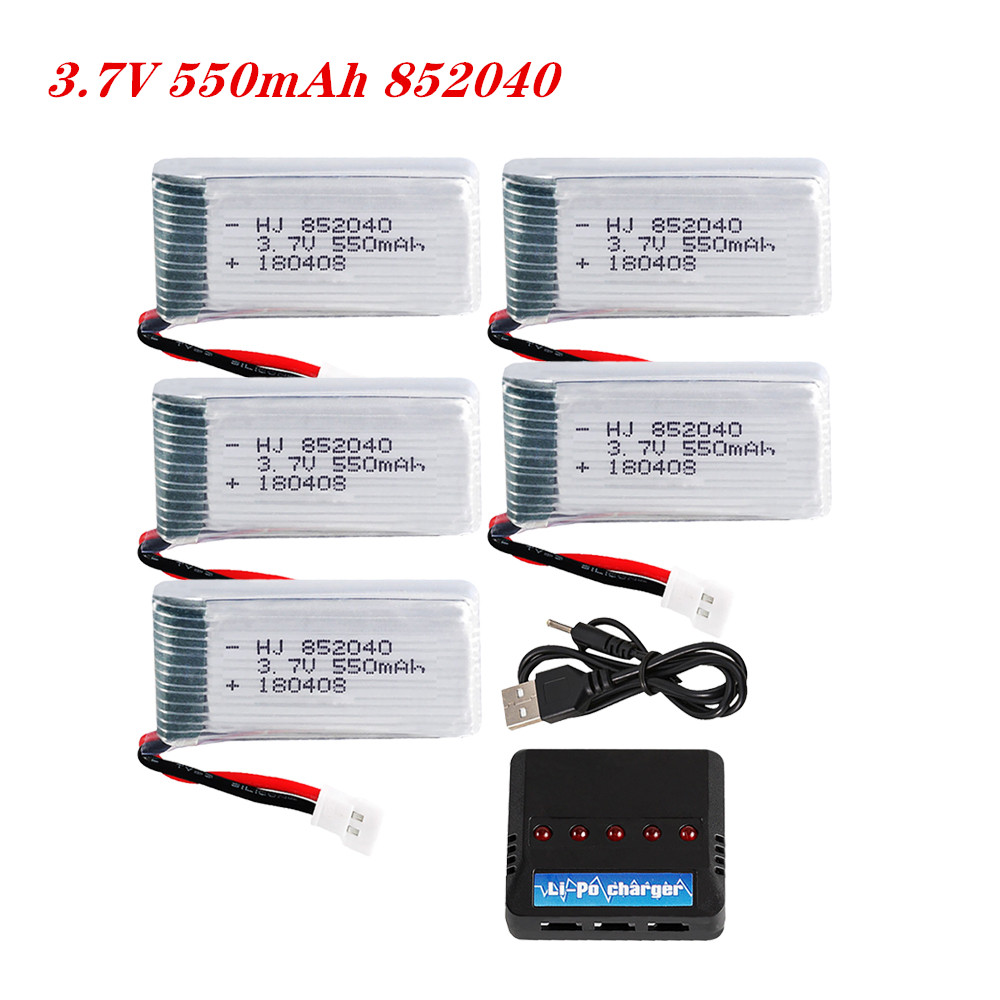 Drone Charger - 3,7 V 550 mAh 25C Lipobatterij