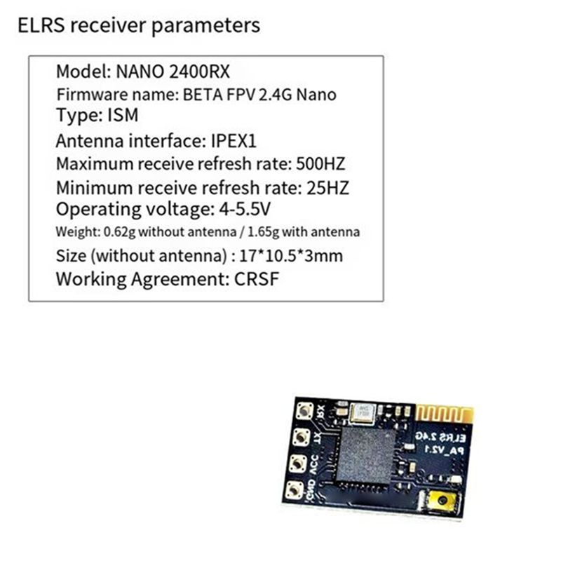 Drone Antenna - CYGJ-10PCS ELRS 2.4Ghz Ontvanger NANO Expresslrs