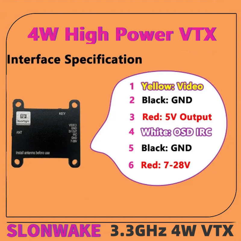 SLONWAKE FPV 3.3G 16CH 4000mW  - Drone Frame recensie en prijs