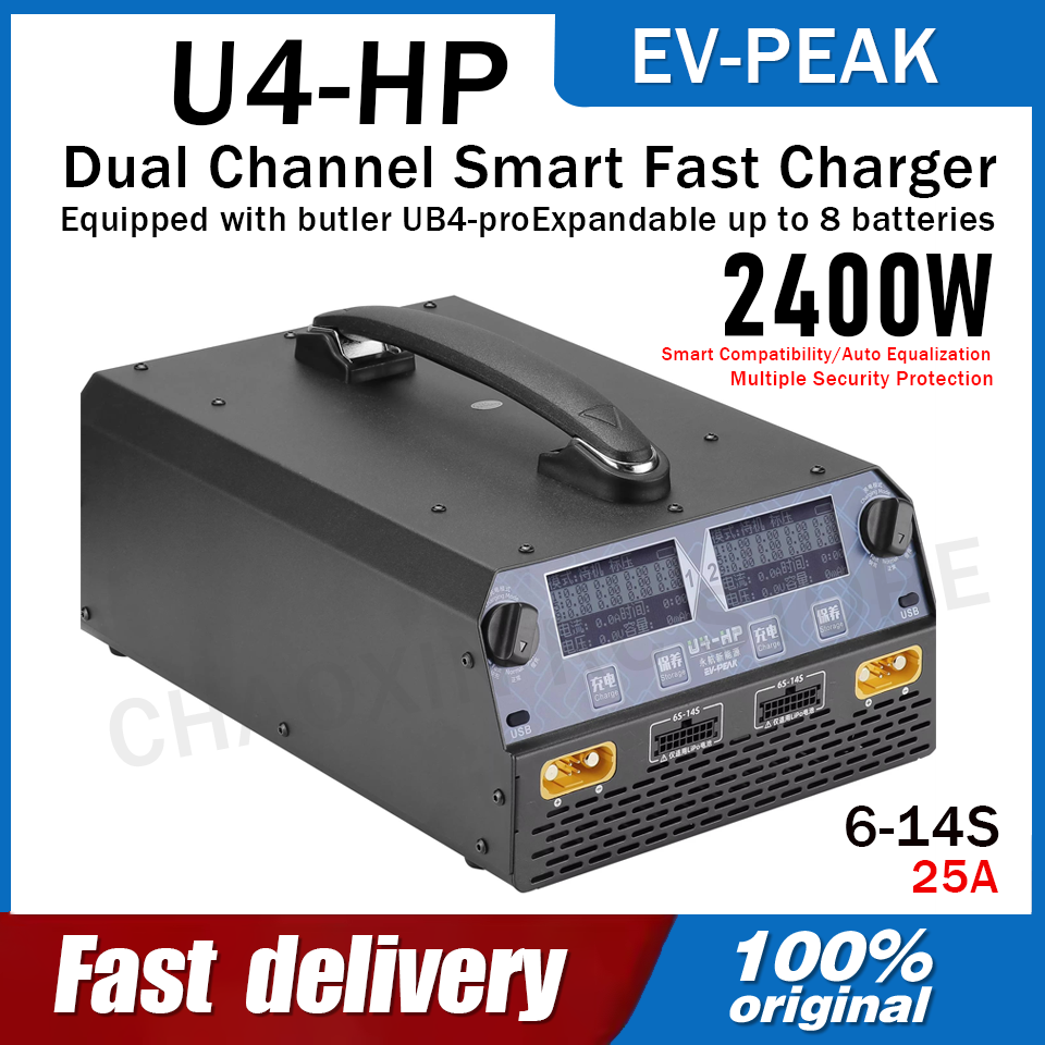 EV-PEAK U4-HP Dual Channel 250 - Drone Charger recensie en prijs