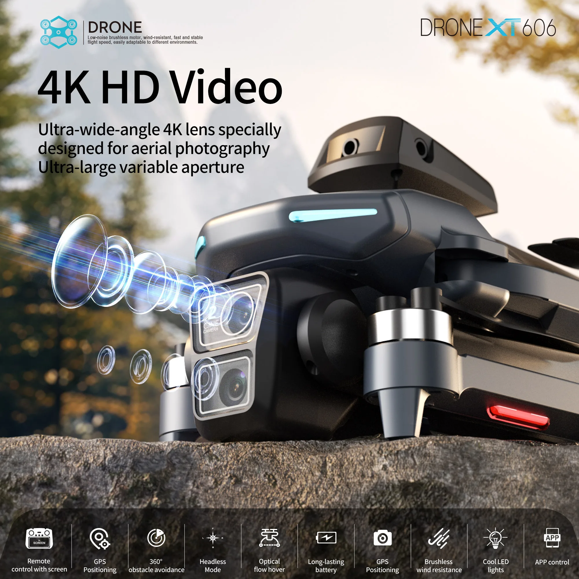Lenovo XT606 MAX GPS Drone 4K  - Drone Gps Mount recensie en prijs