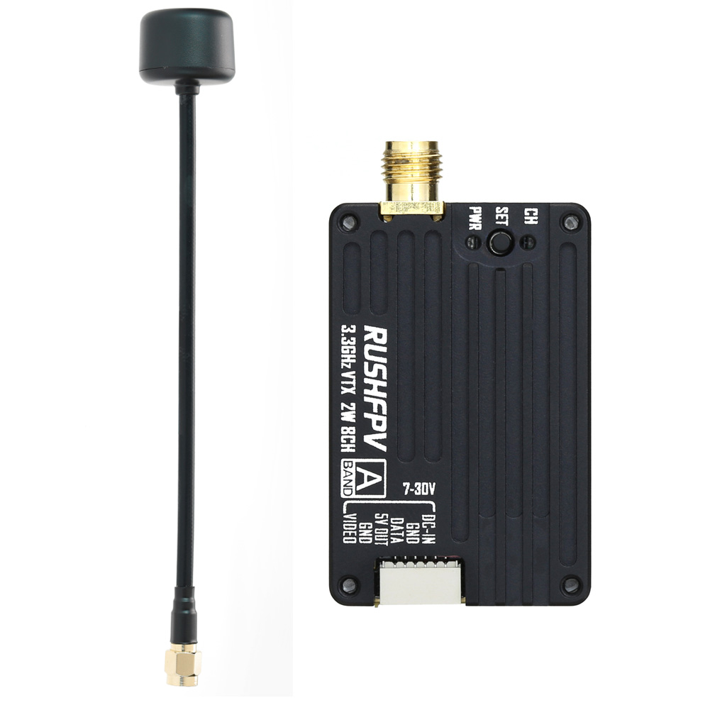 RUSHFPV 3.3G 2W VTX Zender FPV - Drone Transmitter recensie en prijs
