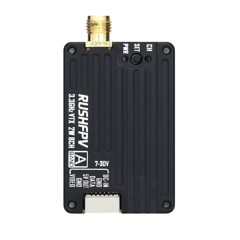 RUSHFPV 3.3G 2W VTX Zender FPV - Drone Transmitter recensie en prijs