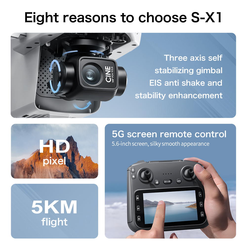 Lenovo S-X1 MAX GPS Drone 3-as - Drone Gps Mount recensie en prijs
